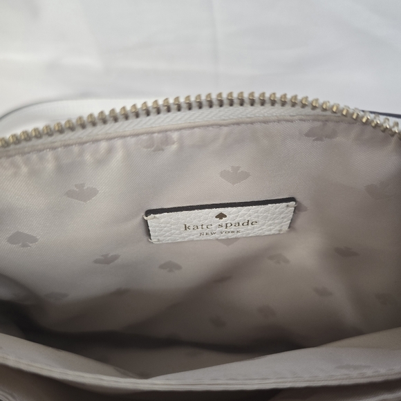 Kate spade Leila Triple gusset Leather canvas crossbody - Picture 6 of 7